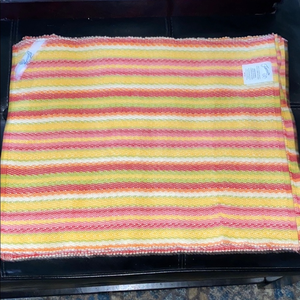 Fiesta Multicolor Striped Table Linen - Picture 2 of 4